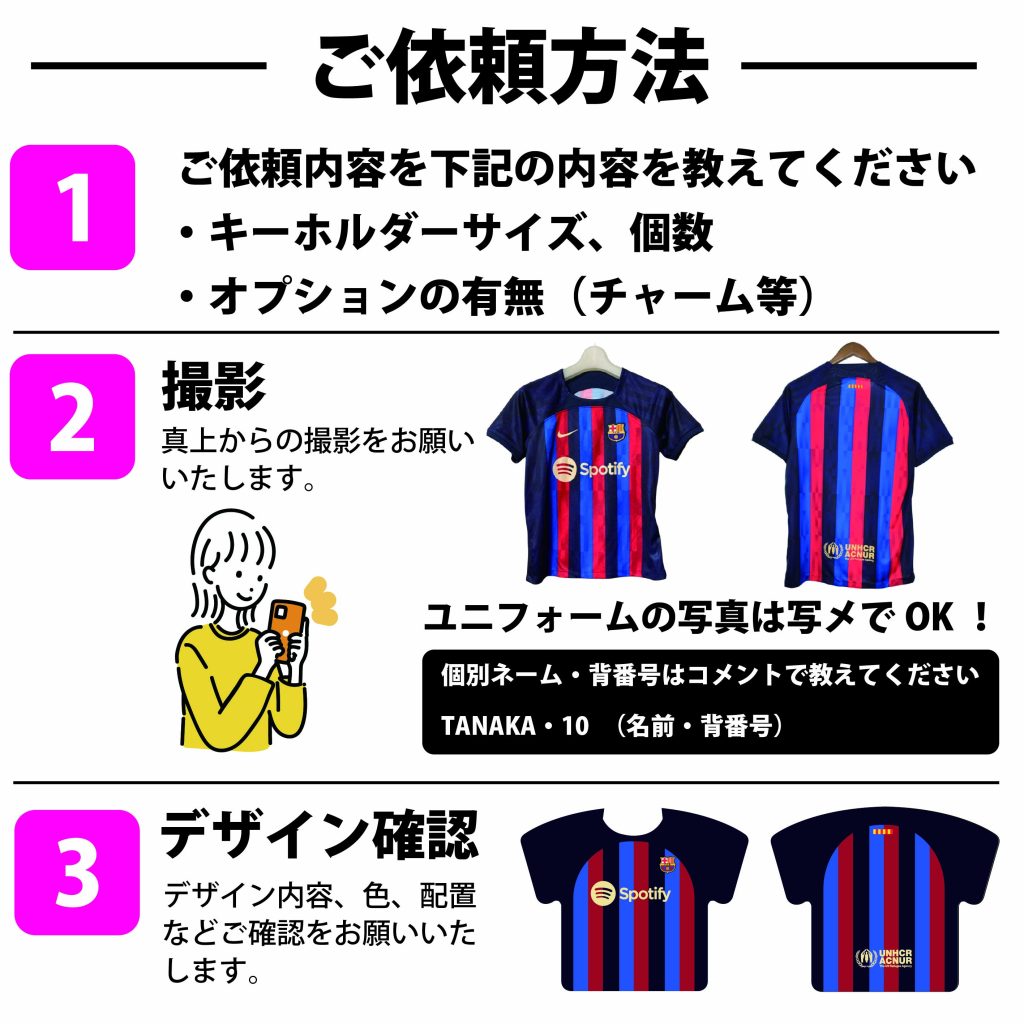 ユニフォーム型キーホルダー　神戸市　明石市　卒団記念　卒業記念